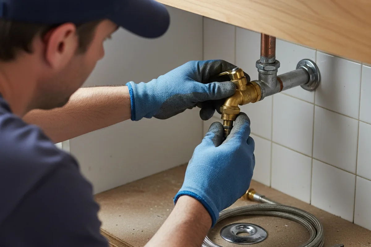 Shutoff valve and fitting work during Repiping in White Springs